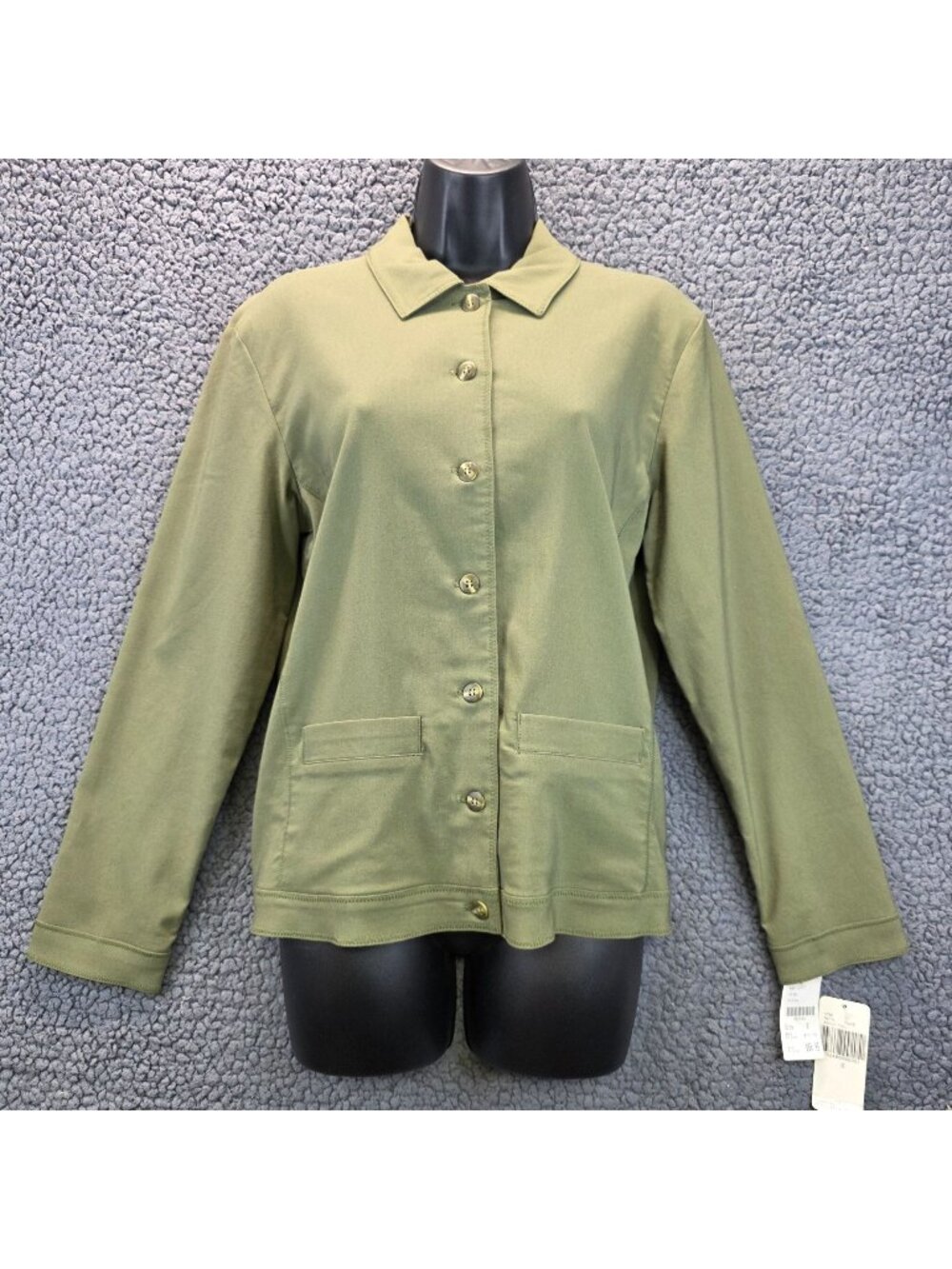 Rafael Barn Style Jacket S Olive Green Casual Layer Preppy Granola Minimalist